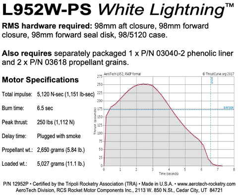 part number 12952P L952W-ps white lighting 