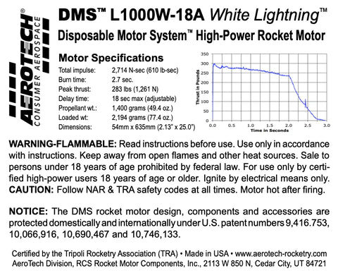 L1000W-18A 54mm DMS